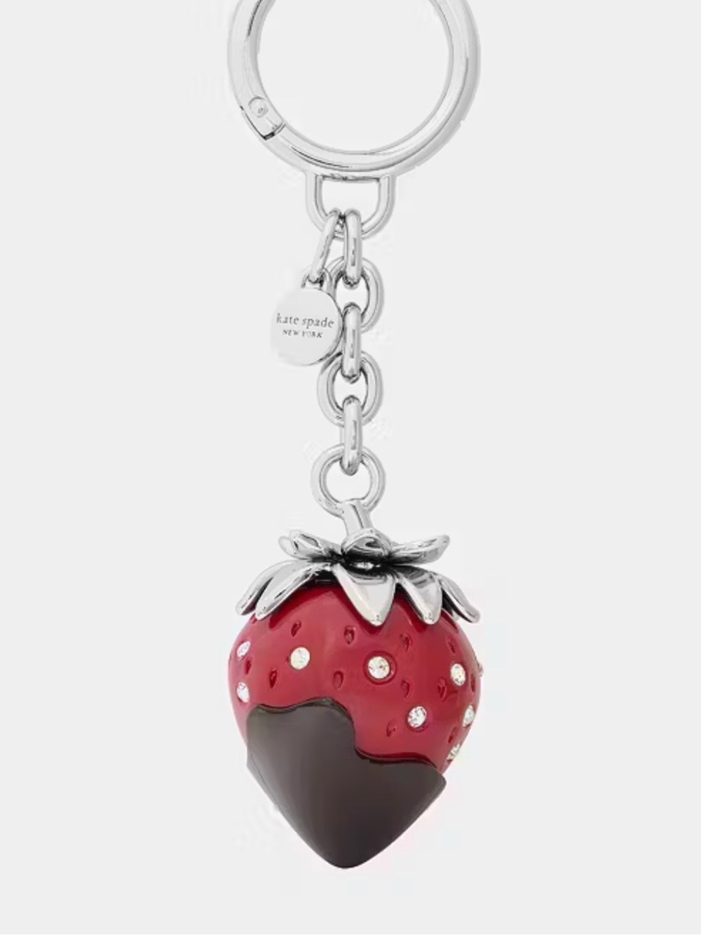 Kate Spade Charmed Chocolate Strawberry Bag Charm